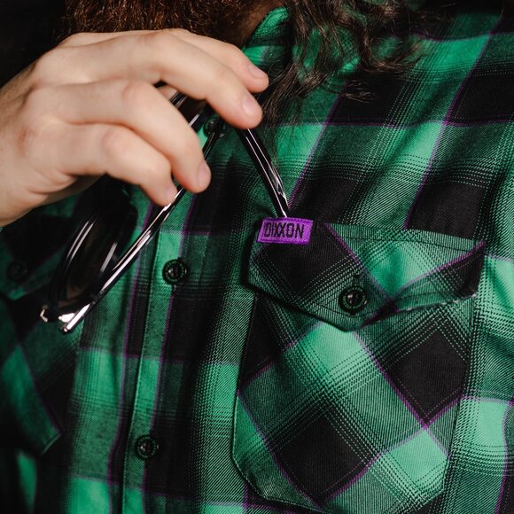 DIXXON Flannel x CALEB FRANCIS "GRIZZLY PUNCHER" Collab Flannel Shirt- Men's M - Picture 4 of 11